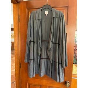 Knox Rose open front jacket duster  Large